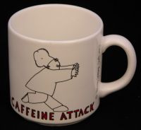 Barney Saltzberg Chefs CAFFEINE ATTACK Coffee Mug 1983